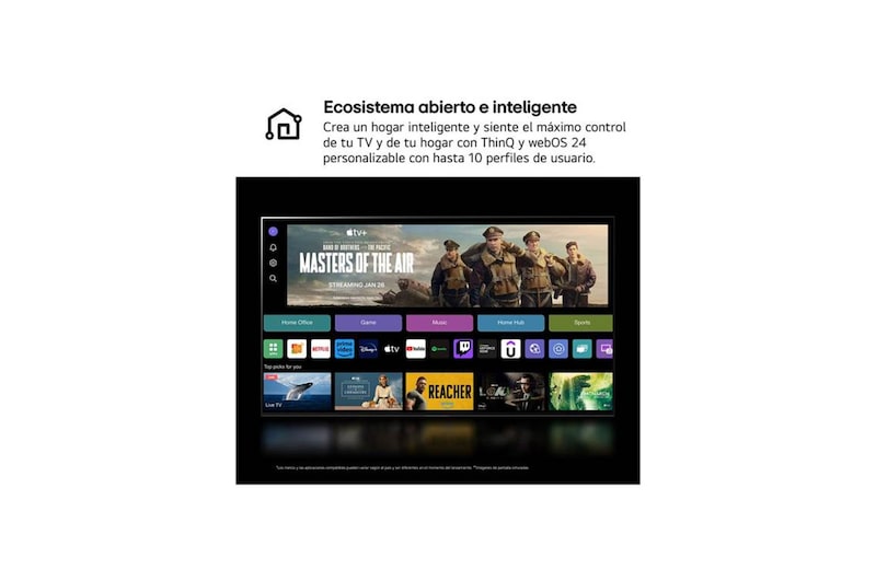 LG Outlet 77 pulgadas Smart TV LG OLED B4 4K 2024, OLED77B42LA.OUTLET