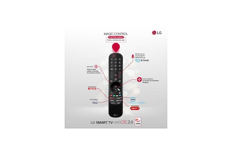 LG Outlet 77 pulgadas Smart TV LG OLED B4 4K 2024, OLED77B42LA.OUTLET