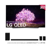 LG 4K OLED, SmartTV webOS 6.0, Procesador Inteligente 4K α9 Gen4 con AI, HDR Dolby Vision, DOLBY ATMOS [Clase de eficiencia energética G], OLED77C15LA