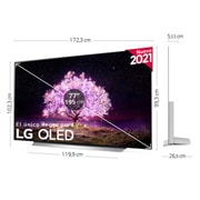 LG 4K OLED, SmartTV webOS 6.0, Procesador Inteligente 4K α9 Gen4 con AI, HDR Dolby Vision, DOLBY ATMOS [Clase de eficiencia energética G], OLED77C16LA