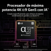 LG Televisor LG 4K OLED evo, Procesador Inteligente de Máxima Potencia 4K a9 Gen 5 con IA, compatible con el 100% de formatos HDR, HDR Dolby Vision y Dolby Atmos, Smart TV webOS22, el mejor TV para Gaming. , OLED77C24LA