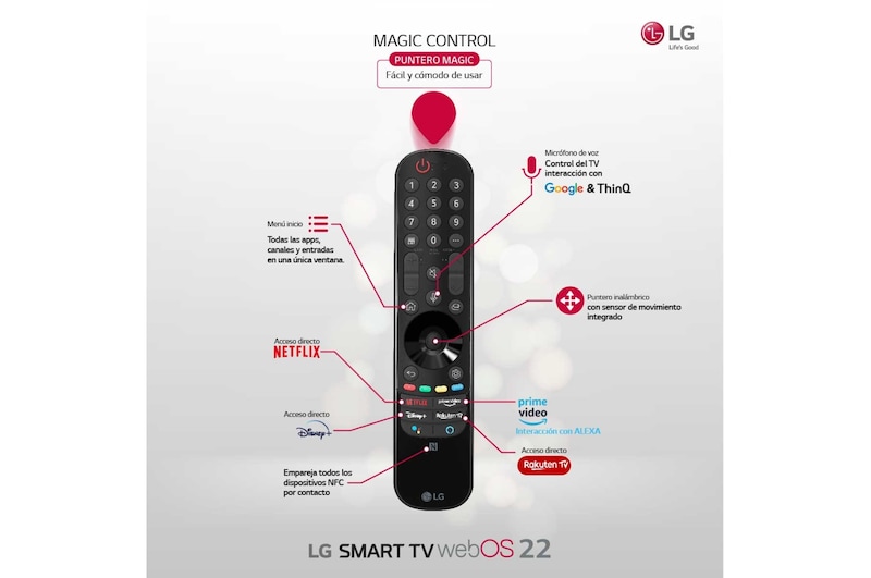 LG Televisor LG  4K OLED evo, Procesador Inteligente de Máxima Potencia 4K a9 Gen 5 con IA, compatible con el 100% de formatos HDR, HDR Dolby Vision, Dolby Atmos, Smart TV webOS22, el mejor TV para Gaming. , OLED77C26LD
