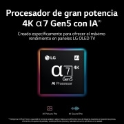 LG Televisor LG  4K OLED, Procesador Inteligente de Máxima Potencia 4K a9 Gen 5 con IA, compatible con el 100% de formatos HDR, HDR Dolby Vision, Dolby Atmos, Smart TV webOS22, el mejor TV para Gaming. , OLED77CS6LA