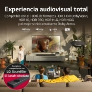 LG Televisor LG  4K OLED, Procesador Inteligente de Máxima Potencia 4K a9 Gen 5 con IA, compatible con el 100% de formatos HDR, HDR Dolby Vision, Dolby Atmos, Smart TV webOS22, el mejor TV para Gaming. , OLED77CS6LA