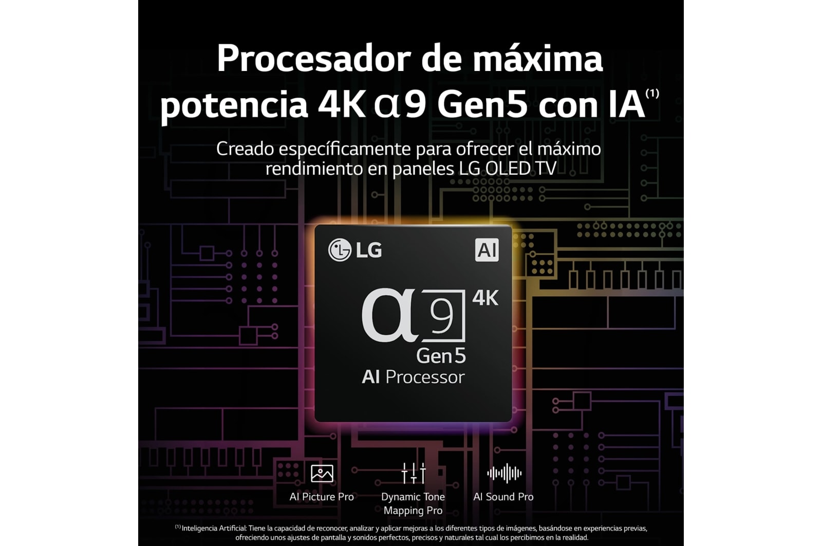 LG Televisor LG  4K OLED evo Gallery Edition, Procesador Inteligente de Máxima Potencia 4K a9 Gen 5 con IA, compatible con el 100% de formatos HDR, HDR Dolby Vision, Dolby Atmos, Smart TV webOS22, el mejor TV para Gaming.<br>Ideal para colgar en la pared., OLED77G26LA