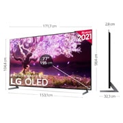 LG SIGNATURE 8K OLED, SmartTV webOS 6.0, Procesador Inteligente 8K α9 Gen4 con AI, HDR Dolby Vision, DOLBY ATMOS [Clase de eficiencia energética G], OLED77Z19LA