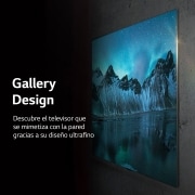 LG Televisor LG  4K OLED evo Gallery Edition, Procesador Inteligente de Máxima Potencia 4K a9 Gen 5 con IA, compatible con el 100% de formatos HDR, HDR Dolby Vision, Dolby Atmos, Smart TV webOS22, el mejor TV para Gaming.<br>Ideal para colgar en la pared., OLED83G26LA