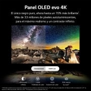 LG TV LG  OLED evo 4K de 83'' G3, Procesador Máxima Potencia, Dolby Vision / Dolby ATMOS, Smart TV webOS23, el mejor TV para Gaming. Perfecta Integración en Pared., OLED83G36LA