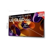 LG TV LG OLED evo 4K de 83" G4 + Barra de Sonido Inteligente LG SG10TY, OLED83G45LW.ESB