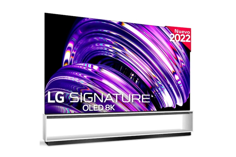 LG Televisor LG SIGNATURE 8K OLED, Procesador Inteligente de Máxima Potencia 8K a9 Gen 5 con IA, compatible con el 100% de formatos HDR, HDR Dolby Vision, Dolby Atmos, Smart TV webOS22, el mejor TV para Gaming., OLED88Z29LA