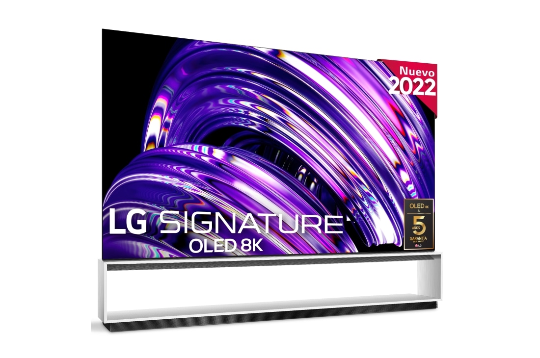 LG Televisor LG SIGNATURE 8K OLED, Procesador Inteligente de Máxima Potencia 8K a9 Gen 5 con IA, compatible con el 100% de formatos HDR, HDR Dolby Vision, Dolby Atmos, Smart TV webOS22, el mejor TV para Gaming., OLED88Z29LA