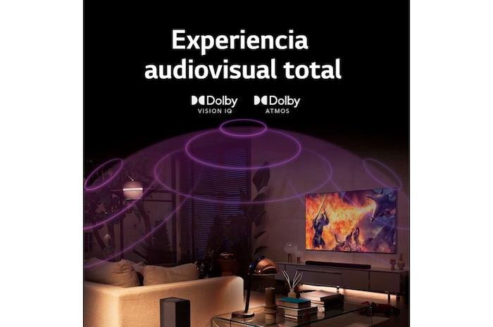 LG Televisor LG 4K OLED evo Gallery Edition, Procesador Inteligente de Máxima Potencia 4K a9 Gen 5 con IA, compatible con el 100% de formatos HDR, HDR Dolby Vision, Dolby Atmos, Smart TV webOS22, el mejor TV para Gaming.<br>Ideal para colgar en la pared., OLED97G29LA