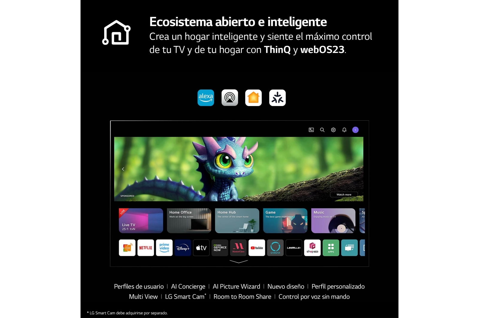 LG 97 pulgadas TV LG OLED SIGNATURE 4K M3 Inalámbrico con Smart TV webOS23 actualizable, OLED97M39LA