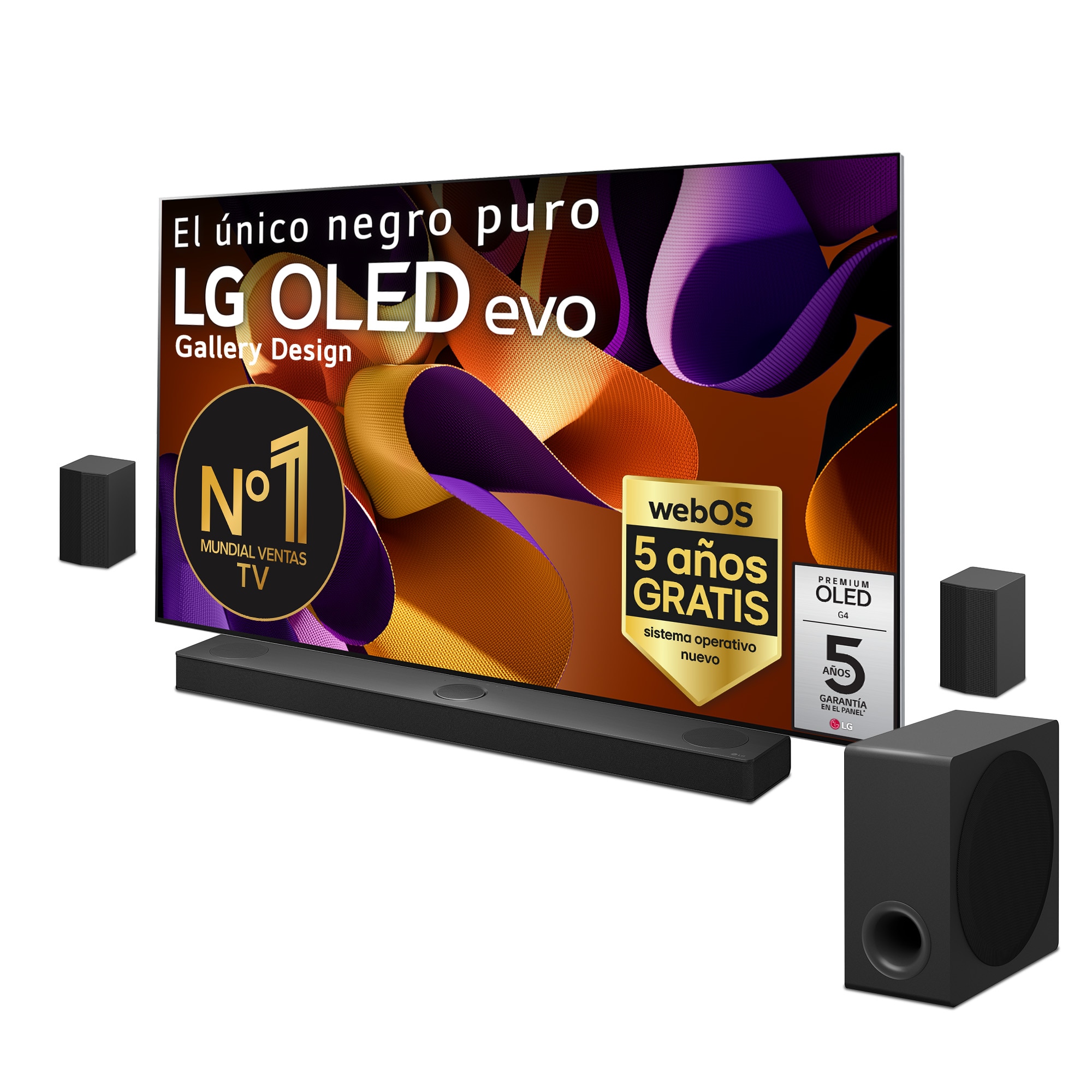 LG Pack TV LG OLED evo G4 65" + Barra de Sonido LG SG10TY, OLED65G45LW.ESB2