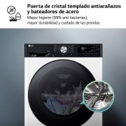 LG Lavadora inteligente AI Direct Drive. TurboWash 360º, Autodosificación,  10kg ,  1400rpm Un 10% más eficiente que A, Serie 750, F4WR7510AGH, F4WR7510AGH