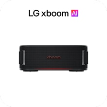 Vista frontal del producto LG XBOOM AI