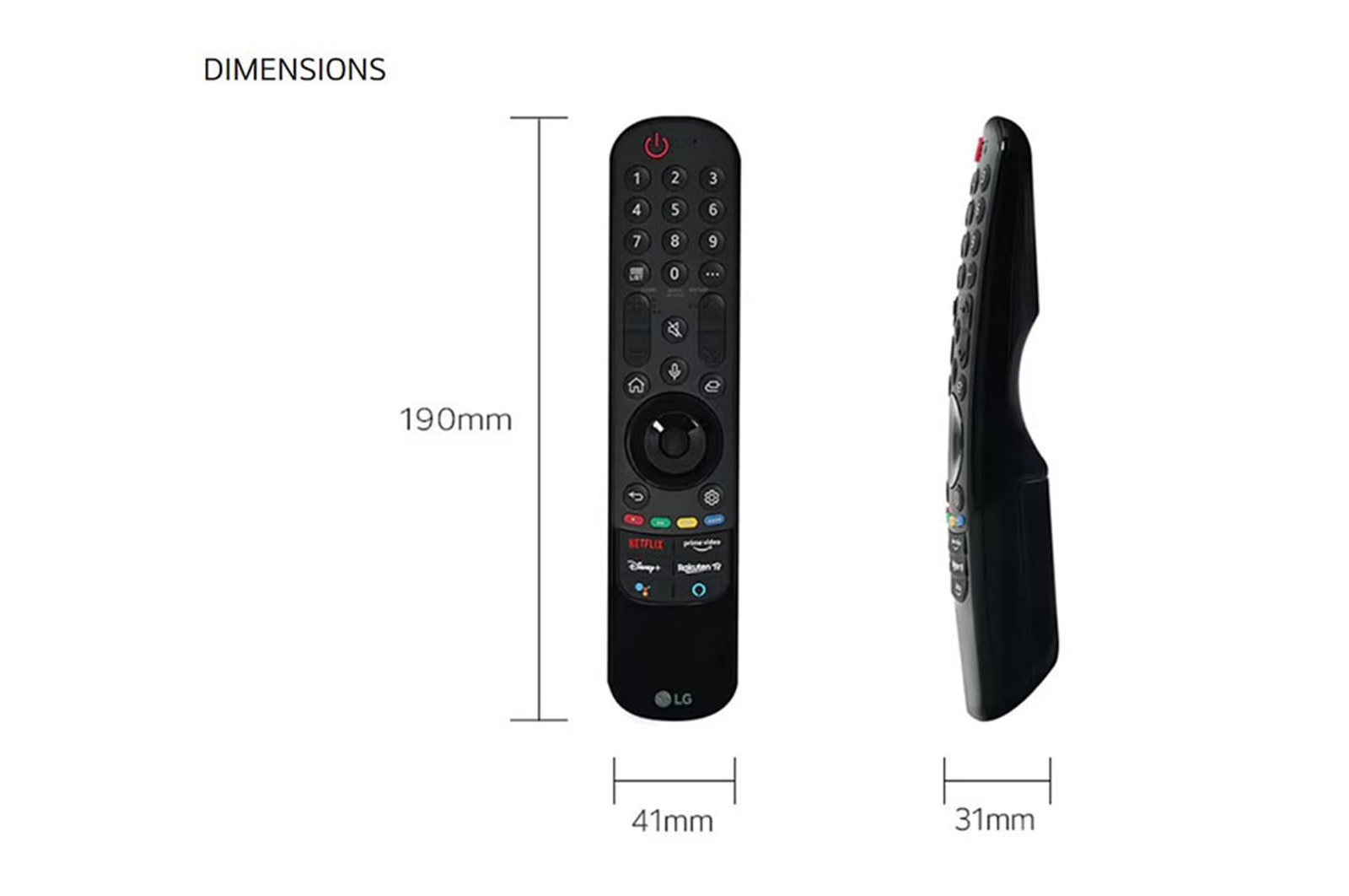 LG Mando a distancia Magic Remote para televisores de la serie 2021 (con NFC), AKB76036501