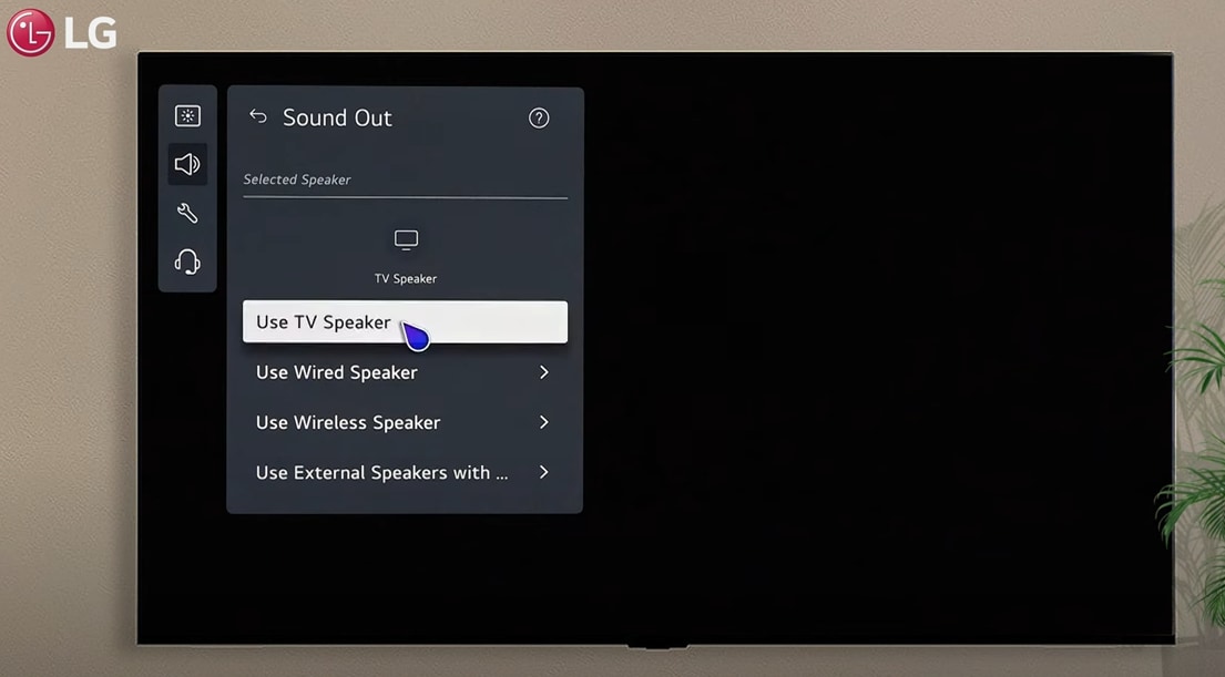 Use TV speaker