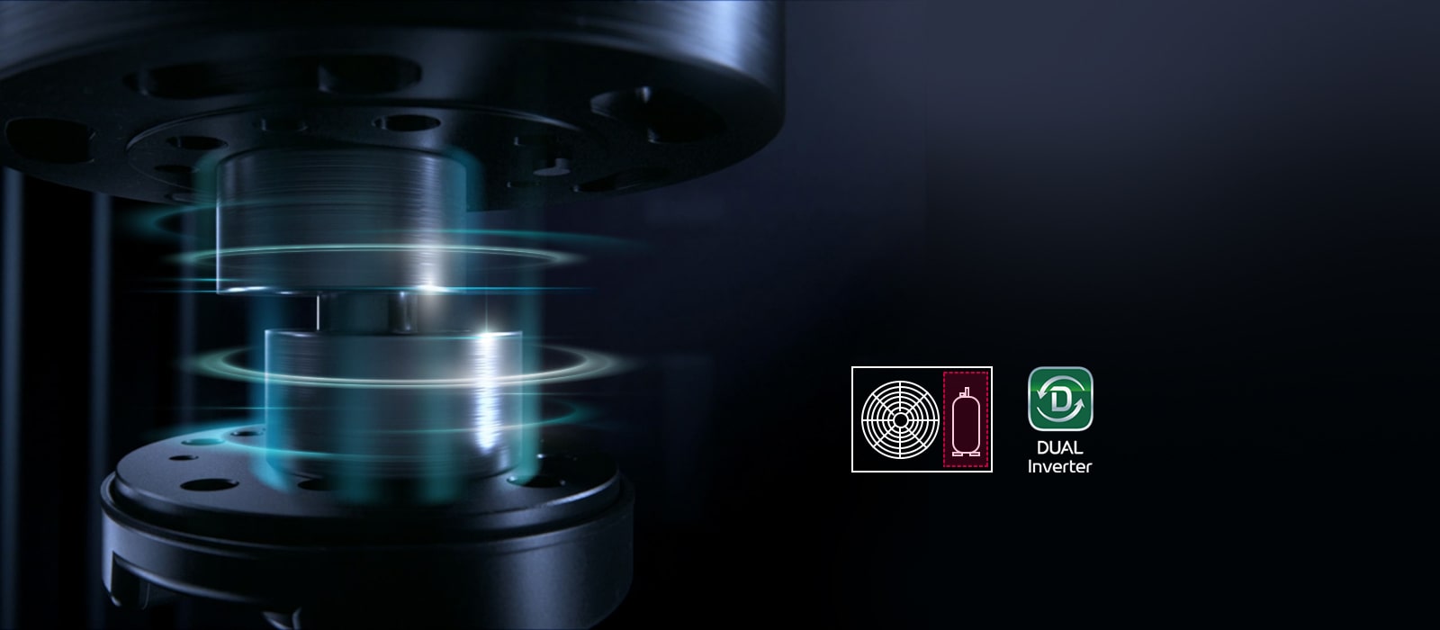 Funcionamiento gracias al Compresor Dual Inverter™