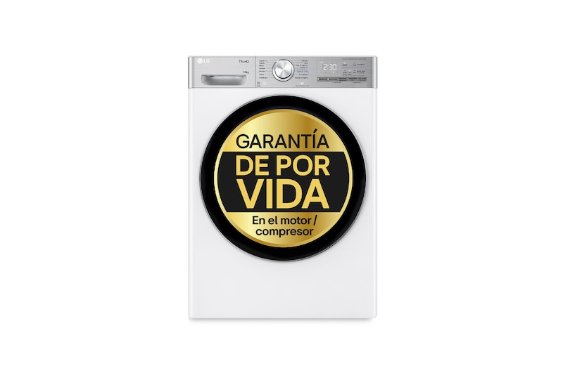 LG Secadora 10kg, C, con Bomba de calor Dual Inverter, Blanca , Serie 900, RH10V9AV2WR