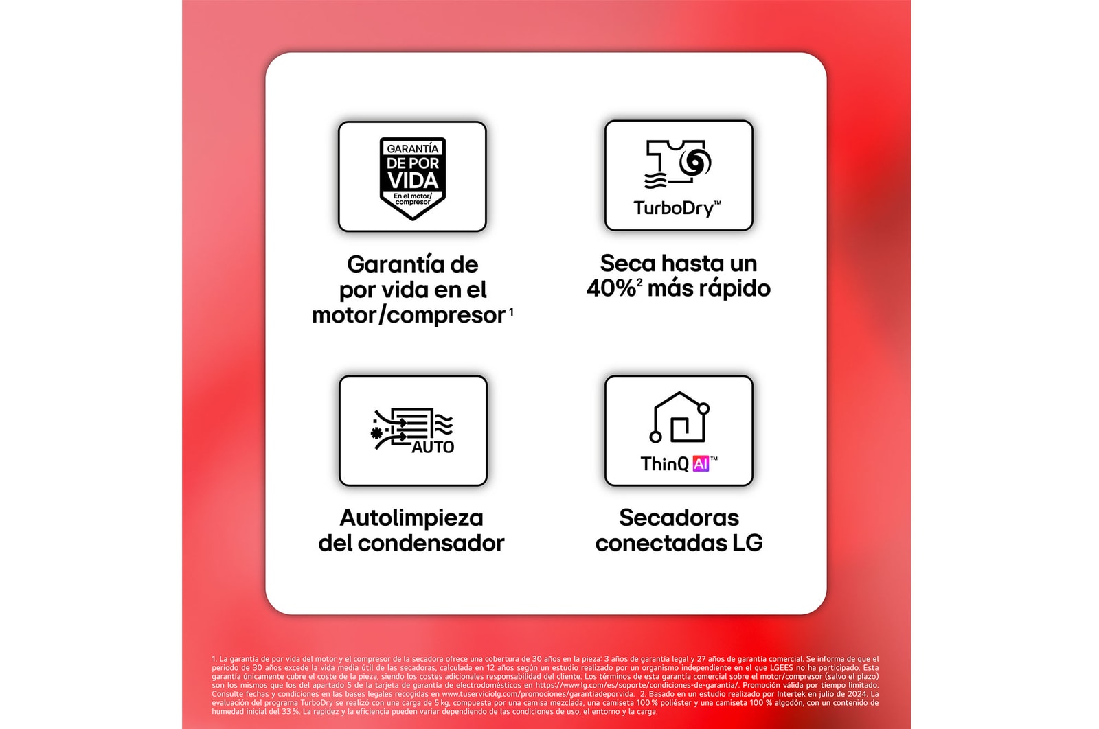 LG Secadora 8kg, C, con Bomba de calor Dual Inverter, Blanca, Serie 900, RH80V9AV4N