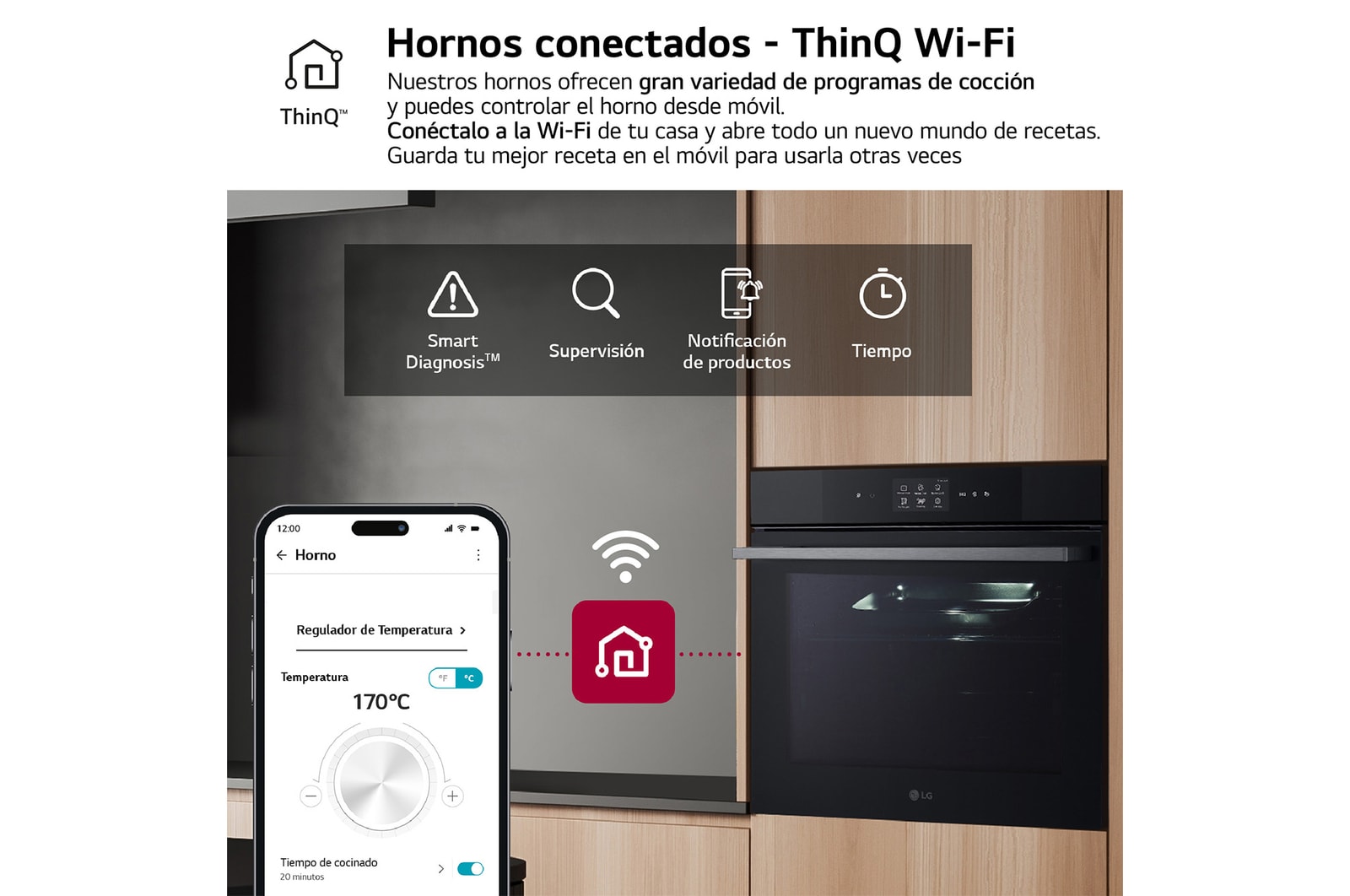 LG Horno Instaview Vapor 100% 76L A++ con sistema de limpieza Blue EasyClean, cristal negro mate, WS9D7672WM