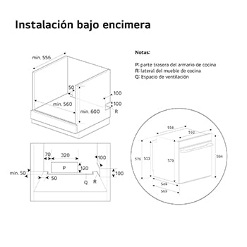 LG Horno Instaview Vapor 100% 76L A++ con sistema de limpieza Blue EasyClean, cristal negro mate, WS9D7672WM