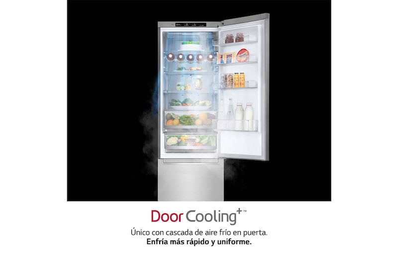 LG Frigorífico Combi 2 metros , Clasificación B, capacidad de 419L, Acero premium Antihuellas, serie Centum, GBB92STABP