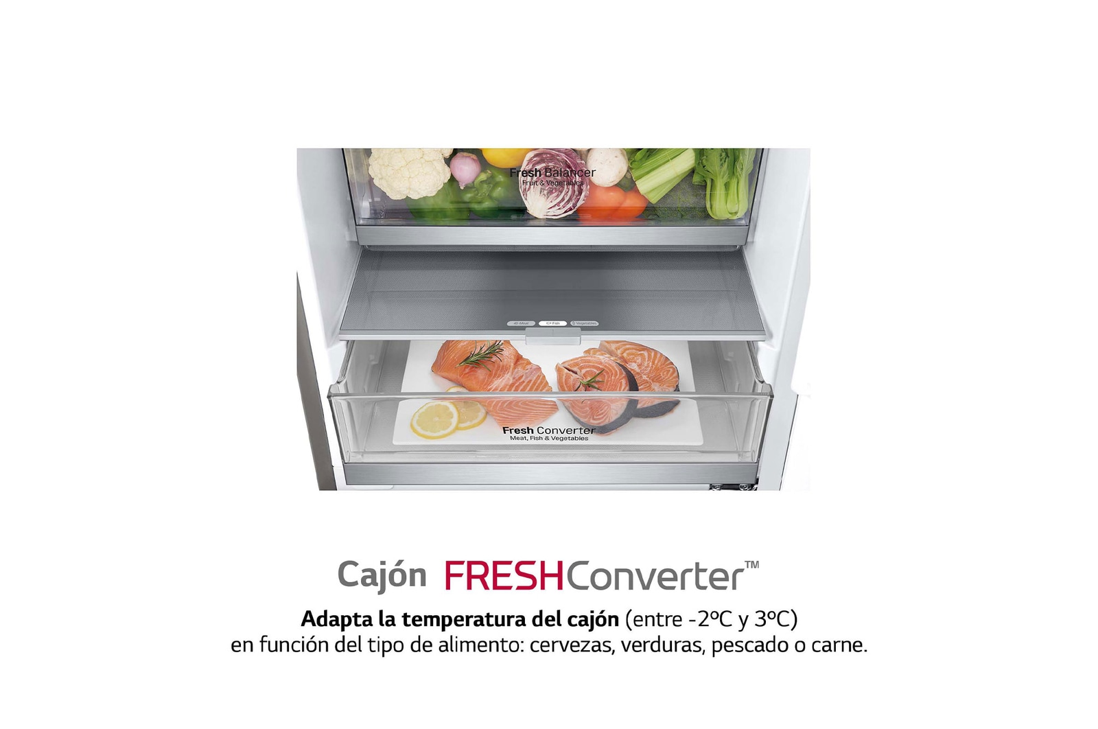 LG Frigorífico Combi 2 metros , Clasificación B, capacidad de 419L, Acero premium Antihuellas, serie Centum, GBB92STABP