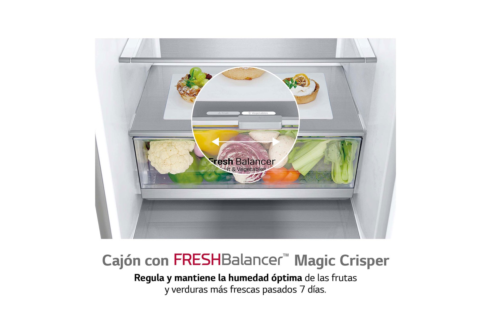 LG Frigorífico Combi 2 metros , Clasificación B, capacidad de 419L, Acero premium Antihuellas, serie Centum, GBB92STABP