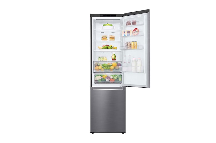 LG Frigorífico Combi 2.03m, Clasificación C, capacidad de 419l, Inox antihuellas, serie P-600, GBP62PZNCN1