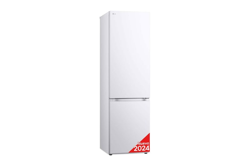 LG Frigorífico Combi Door Cooling+, 2,03m, Clasificación C, capacidad de 419l, blanco. Serie 300, GBV3200CSW