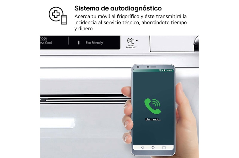 LG Frigorífico Combi Door Cooling+, 2,03m, Clasificación C, capacidad de 419l, blanco. Serie 300, GBV3200CSW