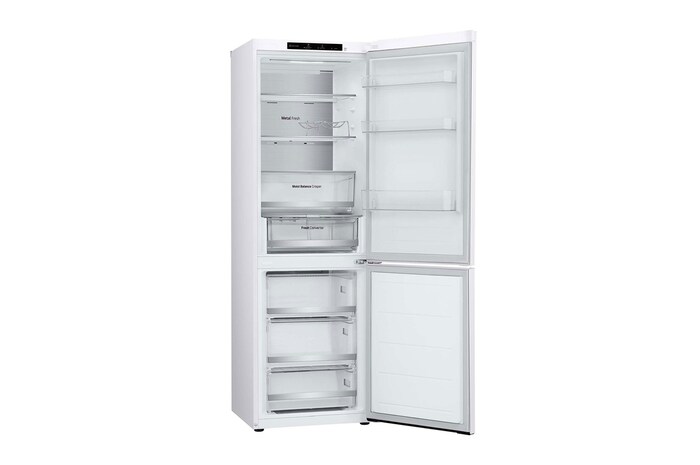 LG Frigorífico Combi Door Cooling+, 1,86m, Clasificación D, capacidad de 374l, blanco. Serie 500, GBV5140DSW