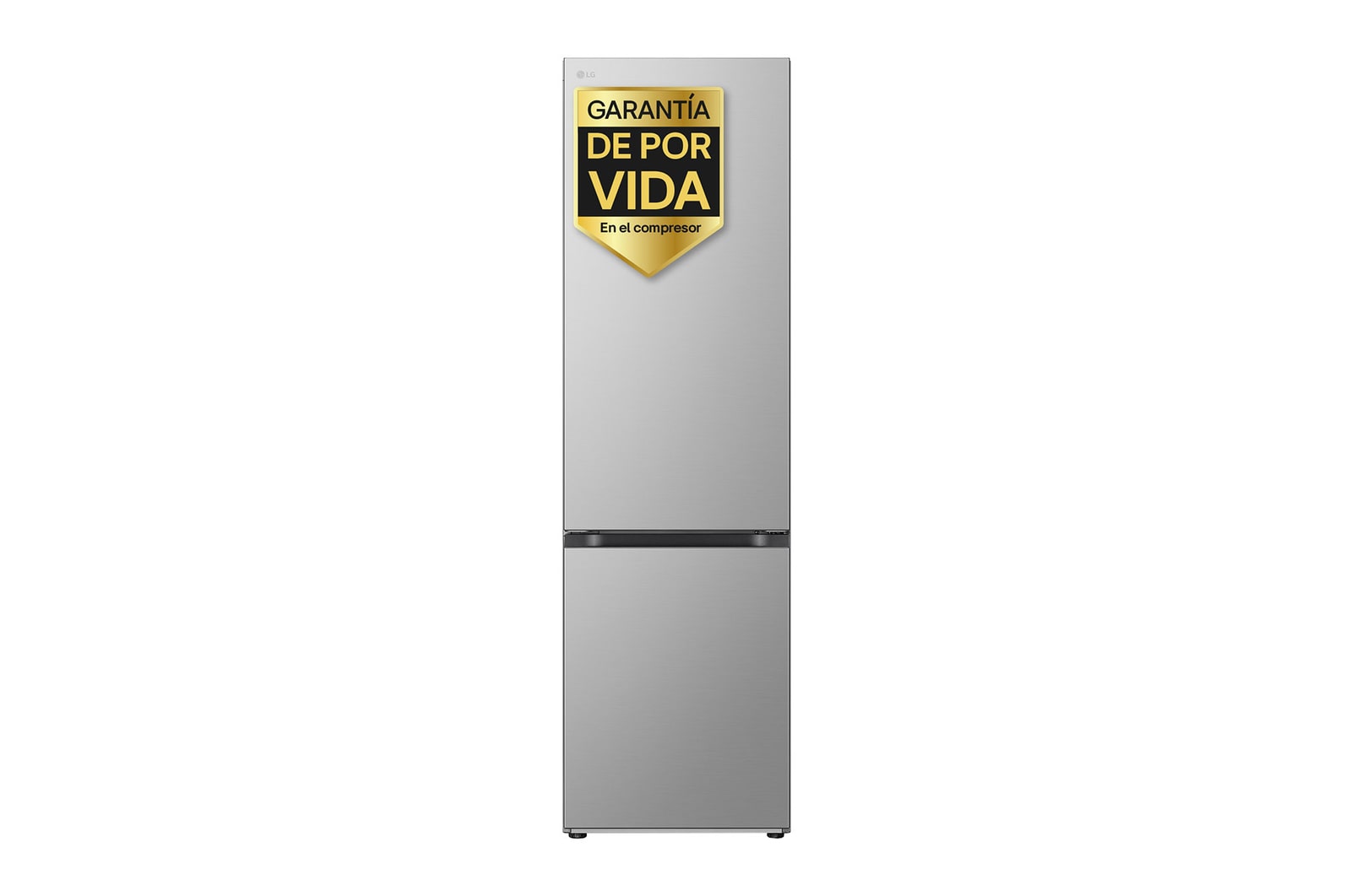 Vista frontal de Frigorífico Combi Door Cooling+, 2030cm, Clasificación D, capacidad de 419l, Inox antihuellas, serie 500, GBV5240DPY