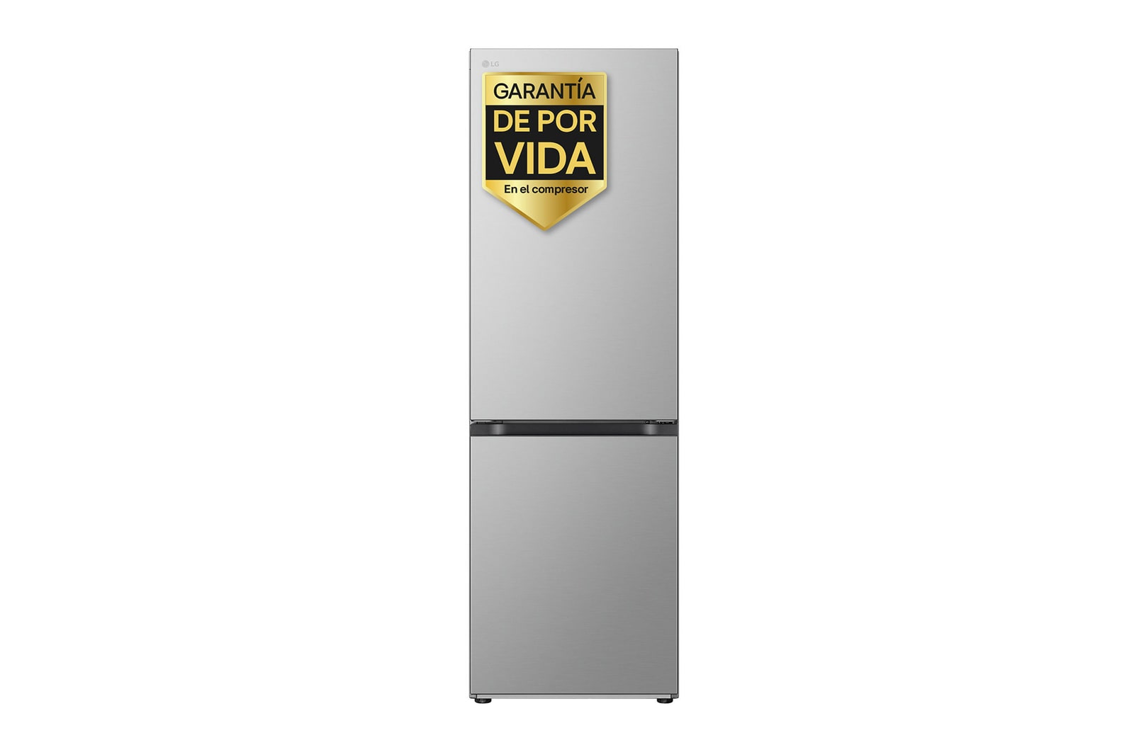 Vista frontal de Frigorífico Combi Door Cooling+, 1,86m, Clasificación D, capacidad de 374l, inox antihuellas. Serie 700 GBV7180DPY