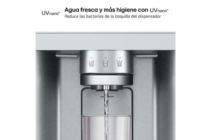 LG Frigorífico American Combi, 508L, Clasificación E, InstaView™ - Acero, GMG861MBAE