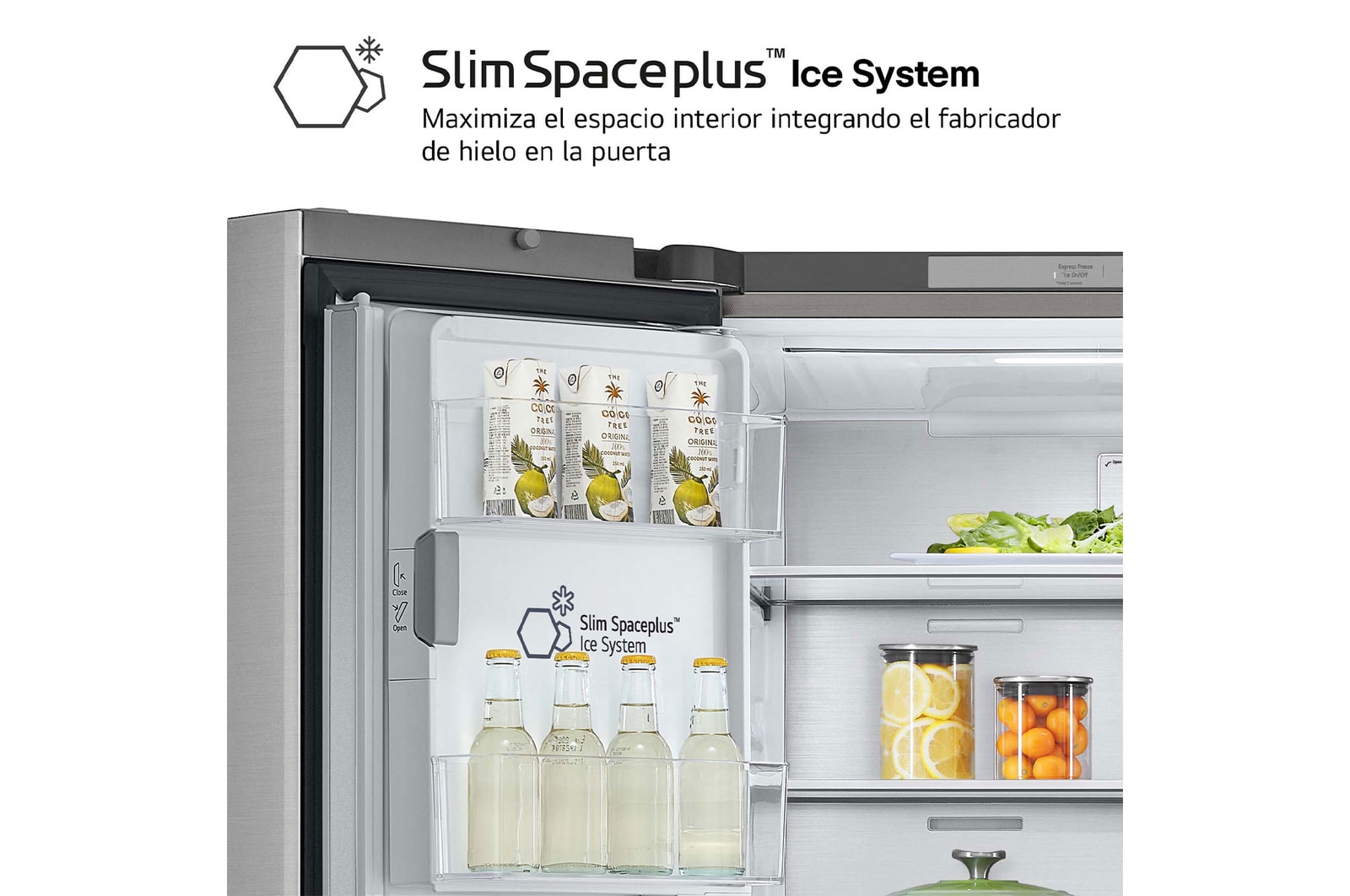 LG Frigorífico American Combi Clasificación E , 641 L, Inox antihuellas, GML960PYBE