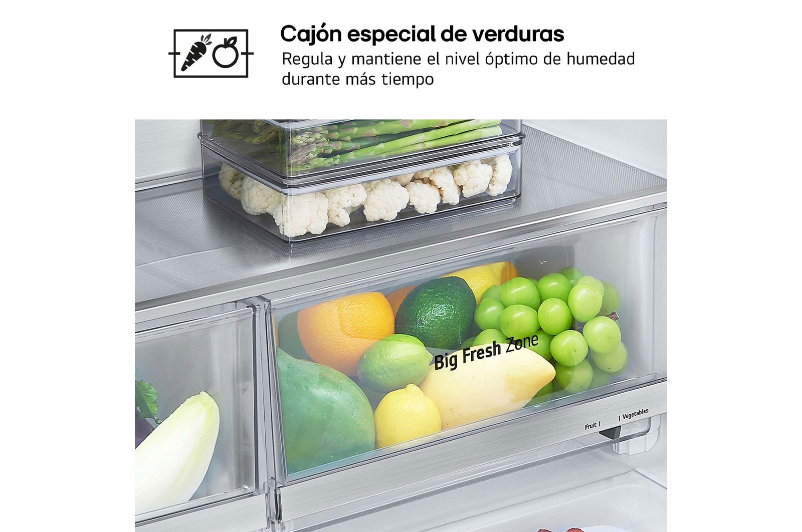 LG Frigorífico American Combi Clasificación E , 641 L, Inox antihuellas, GML960PYBE