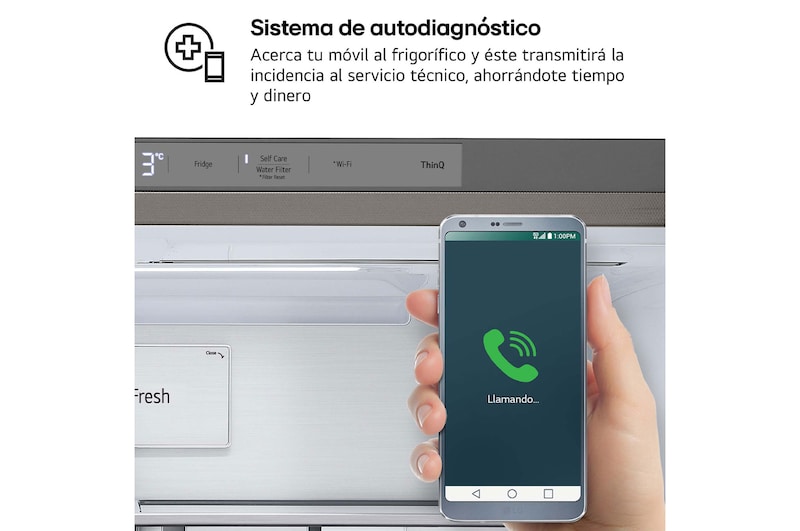 LG Frigorífico American Combi Clasificación E , 641 L, Inox antihuellas, GML960PYBE