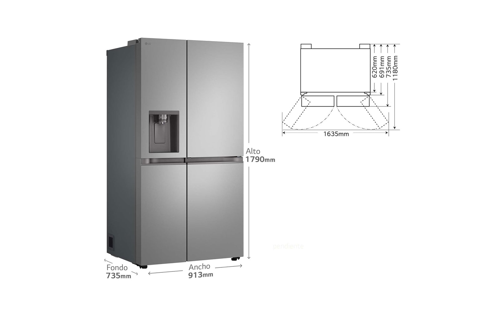 front open with food stored