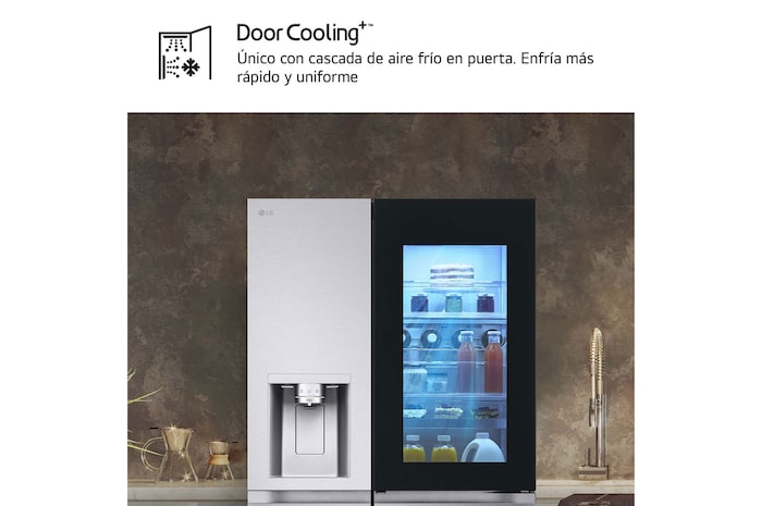 LG Outlet Frigorífico Side By side Serie 900, Instaview Door-In-Door, Acero texturizado antihuellas. D, 628 L, GSXE90MBAD.OUTLET