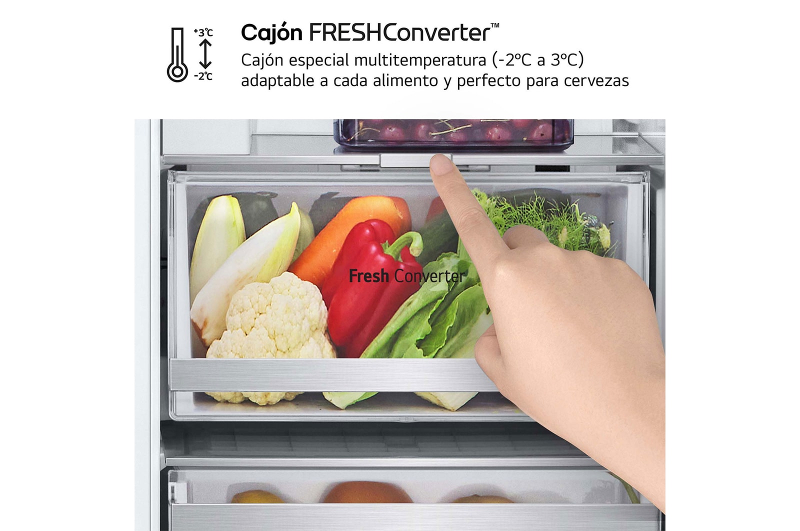 LG Frigorífico Side By side Serie 900, Instaview Door-In-Door, Acero texturizado antihuellas. D, 628 L, GSXE90MBAD.AMBQEUR