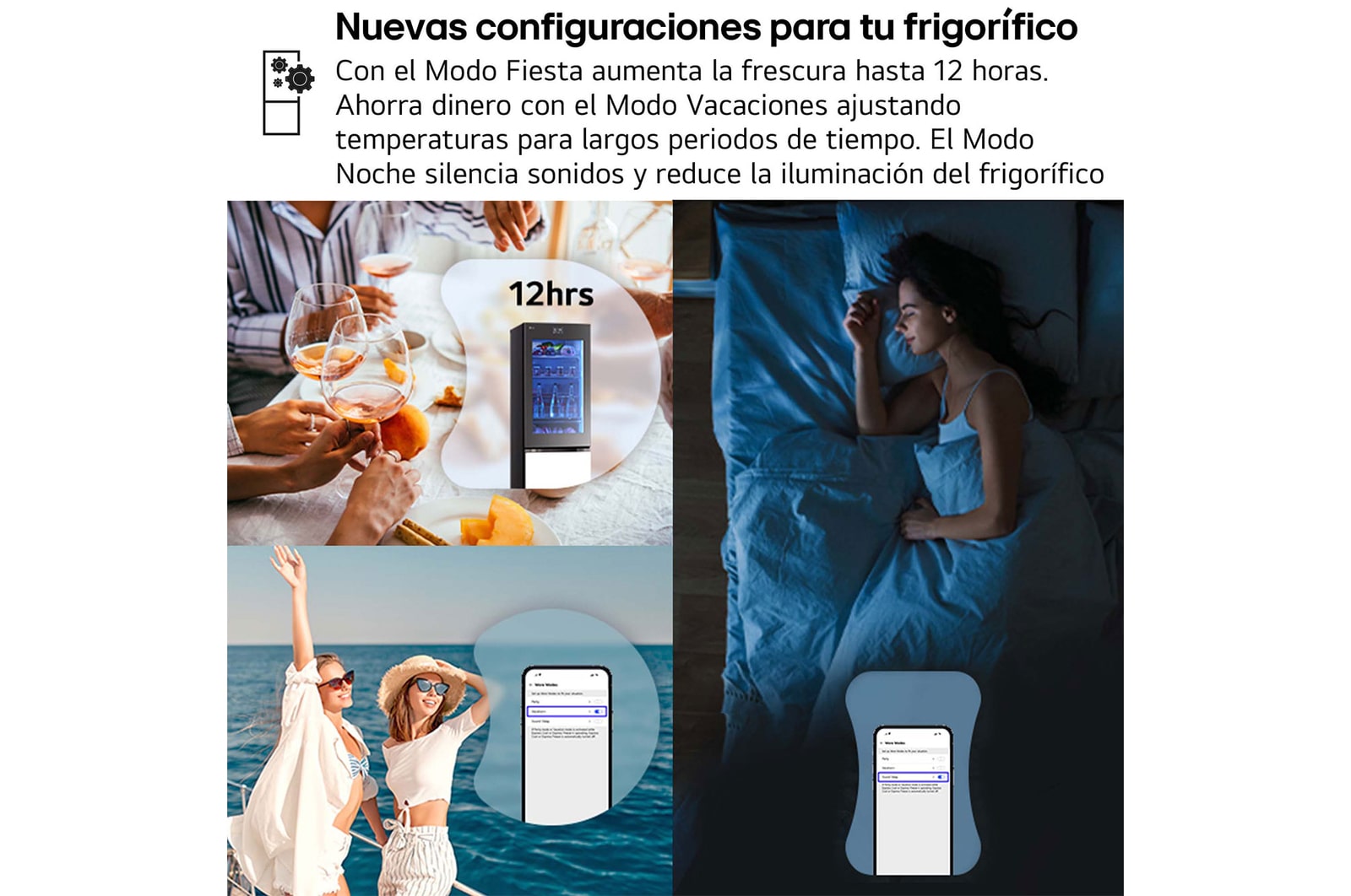 LG Frigorífico combi Instaview con MoodUP Door Cooling+, 1,86 m, Clasificación D, capacidad de 352 l, Multicolor, GBG719MDNN