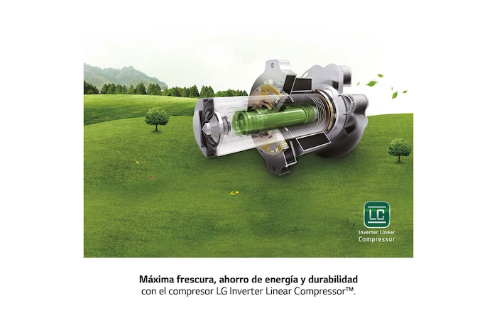 LG Frigorífico Americano Side By side, Clasificación D, 635 L, sin toma de agua, GSLV91MBAD