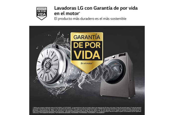 LG Outlet Lavadora LG F1P1CY2T., 17 kg, E, Inox Antihuellas, 1100rpm, Serie XXL, F1P1CY2T.OUTLET