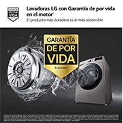 LG Outlet Lavadora LG F1P1CY2T., 17 kg, E, Inox Antihuellas, 1100rpm, Serie XXL, F1P1CY2T.OUTLET