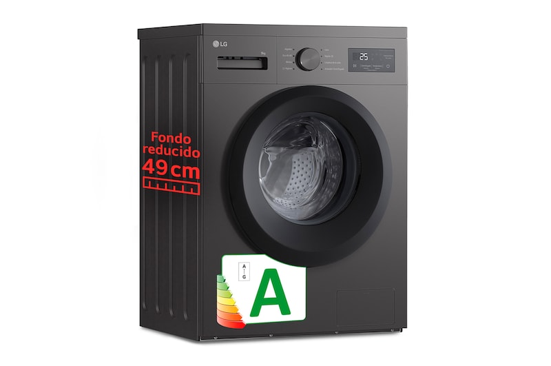 Vista frontal de Outlet Lavadora 9kg 1400rpm, Clasificación A. Silver grafito Serie 100 F4A1009NDK.OBSEXC