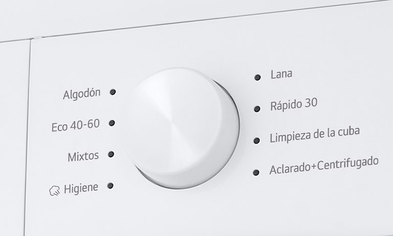 Display de la lavadora