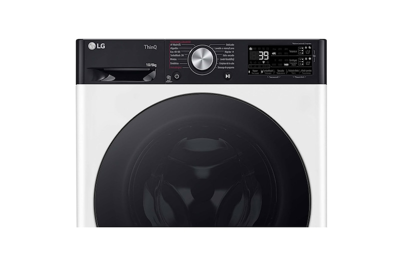 LG Lavasecadora inteligente AI Direct Driveᵀᴹ, Turbowash 360º, Autodosificación 10/6kg, 1400rpm, Un 10% más eficiente que A(lavado) /D(secado) Blanca, Serie 750, F4DR7510AGW